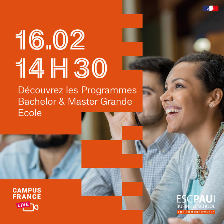 Campus France Live avec Esc Pau 16 février 2021